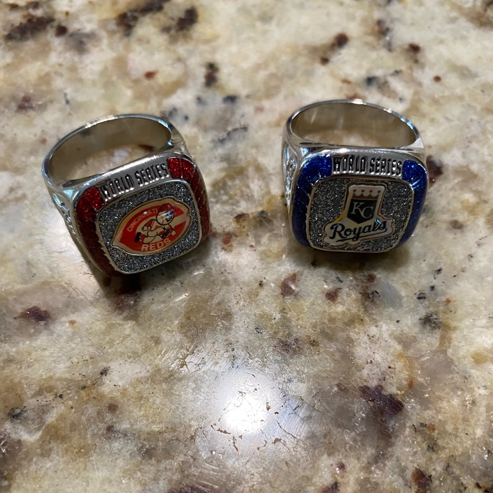Cincinnati Reds and Kansas City Royals rings